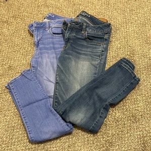 2 American Eagle jeggings size 10